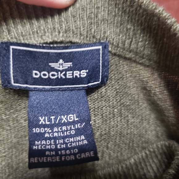 Mens Dockers Long Sleeve Sweater XLT - Picture 4 of 5